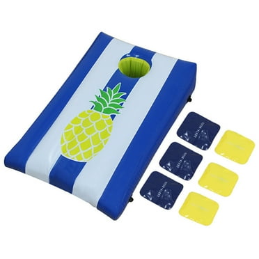Cornhole Game Cornhole Toss Game with Inflatable Board & 6 Bean Bags Toss Game Parent-child Game