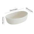 thumbnail image 5 of Small Woven Basket for Organizing, Small Rope Basket for Toy Cotton Round Storage Kids Baby Dog Cat Gifts, 9.1 x 5.1 x 2.8 Inch, 5 of 9