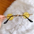 thumbnail image 1 of Ultra Small Frame Round Retro Sunglasses for Men and Women Mini Small Round Frame Table Mirror Traitor Glasses Hip-Hop Sunglasses, 1 of 7