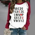 thumbnail image 1 of Qertyioot Valentine'S Sweatshirt pour Femme, Blouse à Manches Longues Imprimées à Col Rond, 1 of 3
