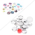 thumbnail image 1 of Boutons pour Couvrir Bouton Rond, Outils de Fabrication de Boucles Faits Main DIY Kit de Boutons de Couverture avec Dos Plat Outils de Fabrication de Boucles Faits Main DIY, 1 of 8