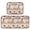 Pastel Peach Flamingos, variant on 2-Piece Kitchen Mat Set Non Slip Washable Floor Mats Decorative Rugs for Kitchen Sink Laundry Mermaid Scale Pattern