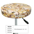 thumbnail image 4 of Bingfone12 Inch Padded Round Bar Stool Cover Cushion With Elastic Fabric Round Chair Seat - Cute Bee Gnome, 4 of 7