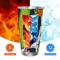 thumbnail image 6 of Picia Dinosaur Basketball Player Pattern 20 oz Tumbler Stainless Steel Vacuum Insulated Coffee Ice Cup Double Wall Travel Flask Dual Lid Water Bottle, Eco-friendly Car Cup, 6 of 8