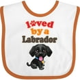 thumbnail image 3 of Inktastic Labrador Retriever Dog Black Lab Boys or Girls Baby Bib, 3 of 4