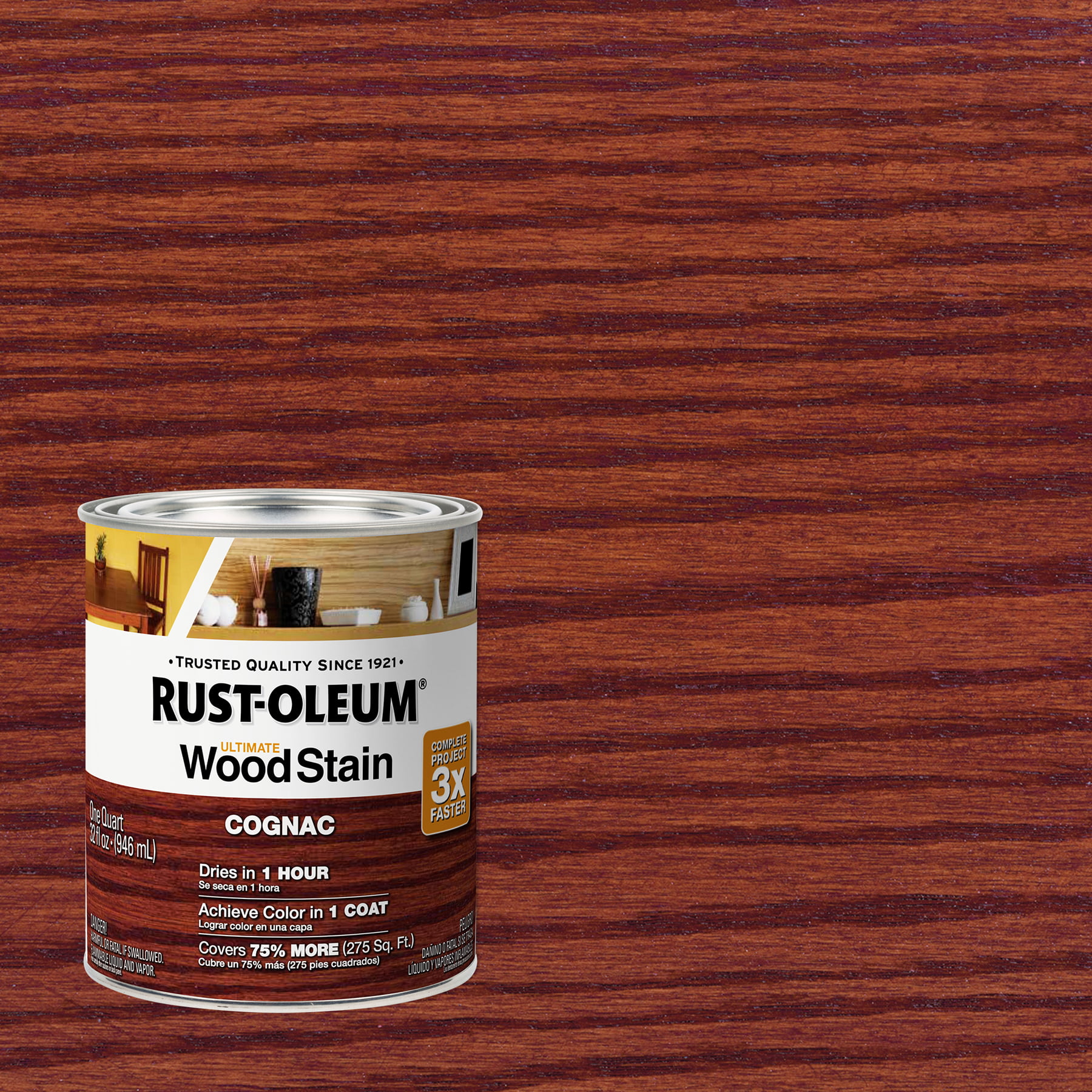 6 Cans Rust-Oleum 8 Oz Gel Stain One Coat 344661 Weathered Gray Rich Deep Color 