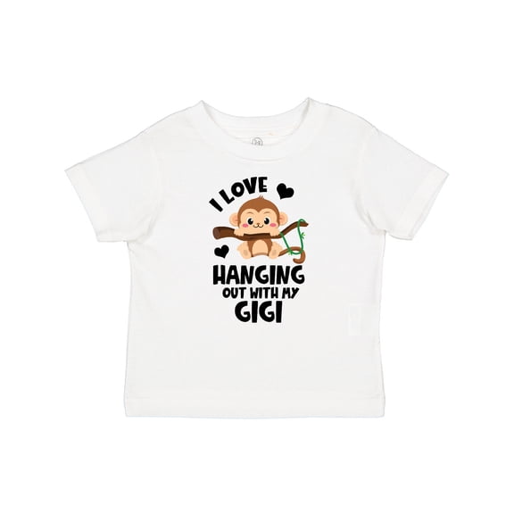 Inktastic Monkey I Love Hanging out with My Gigi Boys or Girls Baby T-Shirt