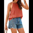 thumbnail image 2 of Camisola de Verano con Cuello Halter y Espalda Descubierta para Mujer, Estilo Y2K, para Salir, Playa Naranja Rojo XS, 2 of 10