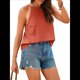 thumbnail image 2 of Camisola de Verano con Cuello Halter y Espalda Descubierta para Mujer, Estilo Y2K, para Salir, Playa Naranja Rojo XS, 2 of 10