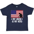 thumbnail image 3 of Inktastic Military Uncle is My Hero Us Flag Boys or Girls Baby T-Shirt, 3 of 5