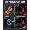 thumbnail image 6 of 5000A Car Jump Starter, Portable Battery Booster Pack for Up to 10.0L Gas & Diesel Engines, OLGEO 12V Jump Box for Cars, Trucks, SUV, Auto Power-Off, LED Light, 6 of 8