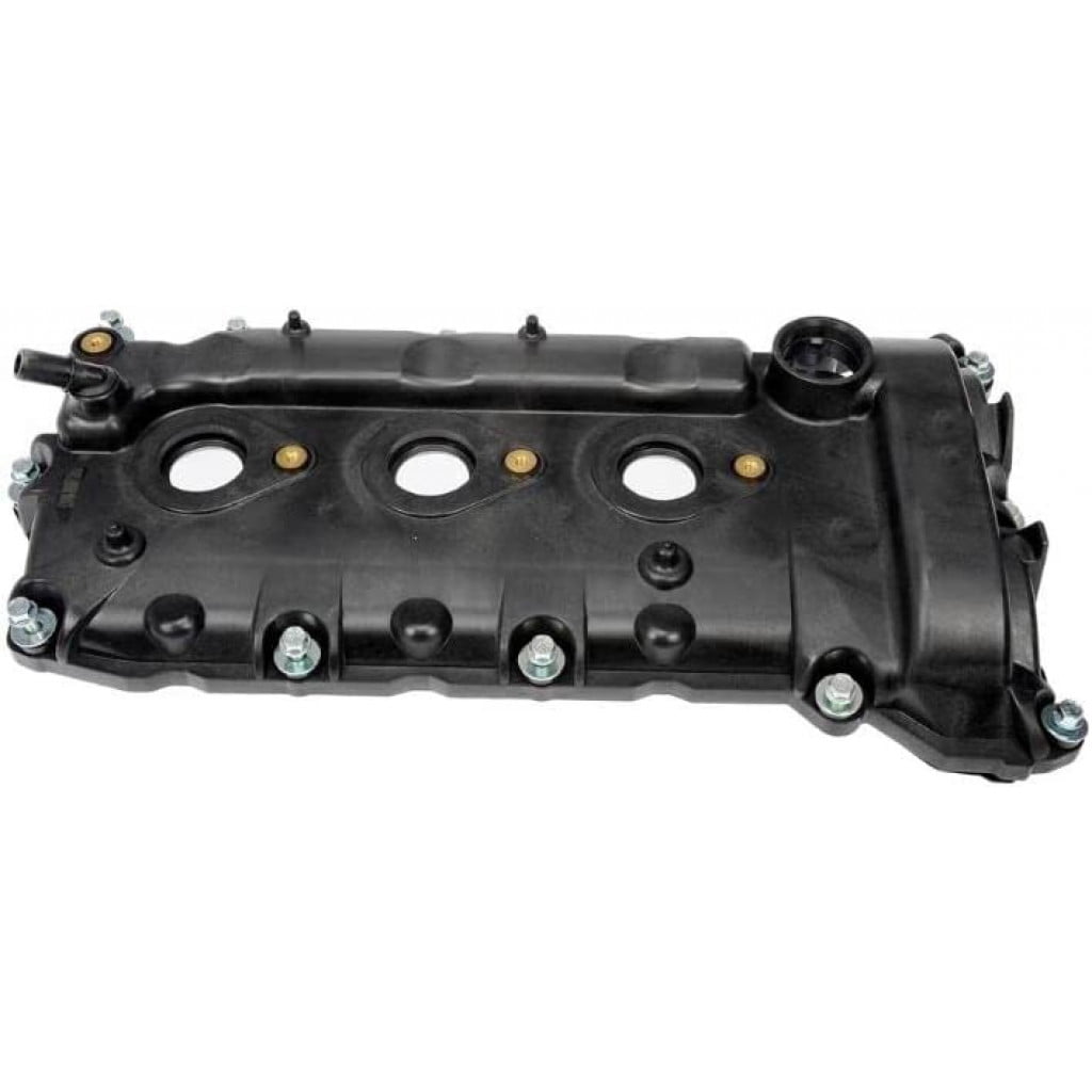 KarParts360 For Buick Enclave 2008 Engine Valve Cover | Plastic | Black Color | Contains Oil Baffles | SOHC Cylinder Head Type | Grommets Included | 4 Inches Height | 12565940, 12591198