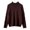 Coffee, variant on Womans Sweater Long Sleeve Crew Neck Solid Knit Sweater With Button Detail Casual Cozy Soft Fashion Top Warm Stretchy Trendy Comfortable Everyday Wear Fall Clothing S-M