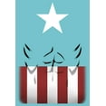 thumbnail image 2 of Girl's Marvel Captain America Body Graphic Tee Tahiti Blue X Large, 2 of 4