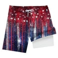 thumbnail image 4 of Gubotare Independence Day Swim Trunk Boy Boys Swim Trunks Boys Quick Dry Shorts Summer Beach Shorts (Blue,Size 8-9 Years), 4 of 4