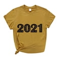 thumbnail image 2 of Hauts à Manches Courtes Grande Taille pour Femmes, T-Shirts Imprimés Col Rond, T-Shirts Graphiques Amusants Col en V pour Femmes en Solde, 2 of 4
