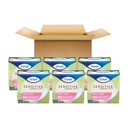 TENA SENSITIVE CARE EXTRA COVERAGE VERY LIGHT BLADDER LEAKAGE LINER, 300 COUNT