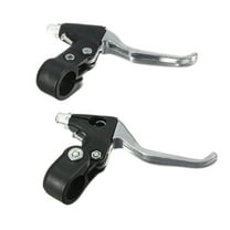 Manunclaims 1 Pair Universal Aluminum Alloy Bicycle Brake Handle Mountain Road Bike Brake Lever Diameter 22mm(Black)