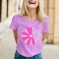 thumbnail image 2 of TSADFHJI Jolis Hauts pour Adolescentes T-Shirts Imprimés à Manches Courtes Col Rond pour Femmes Haut Blouse TTG Violet, 2 of 5