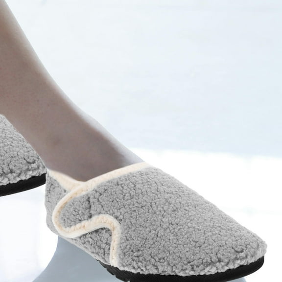 PTOOTP 1Pair Unisex Sneaker Slippers with Rubber Sole for Home Office Garden Indoor Outdoor