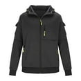 thumbnail image 5 of Men's Jacket Waterproof Coat Hooded Raincoat Solid Outdoor Water Proofing Climb Sport Run Pocket Zipper Long Sleeved Hooded, 5 of 5