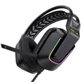 thumbnail image 1 of Auriculares Para VideoJuegos con Micrófono para PC y Portátil, Almohadillas Suaves para Los Oídos, Control de Volumen, 3,5 mm, USB, Giratorio, Omnidirccional, 1 of 7