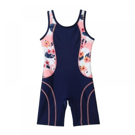 

Toddler Kids Girls One Piece Rash Guard Swimsuit Kid Swimwear Bathing Suits Sun Suit Short UPF 50+ Sun Protection