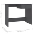 thumbnail image 4 of vidaXL Desk Grey 100x50x76 cm Engineered Wood, 4 of 4