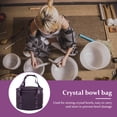 thumbnail image 4 of Bolsa De Tazón De Cristal Estuche de transporte para cuenco, funda para cuenco cantor morado, bolso de mano, pieza de cuenco portátil (14 pulgadas, 4 of 7