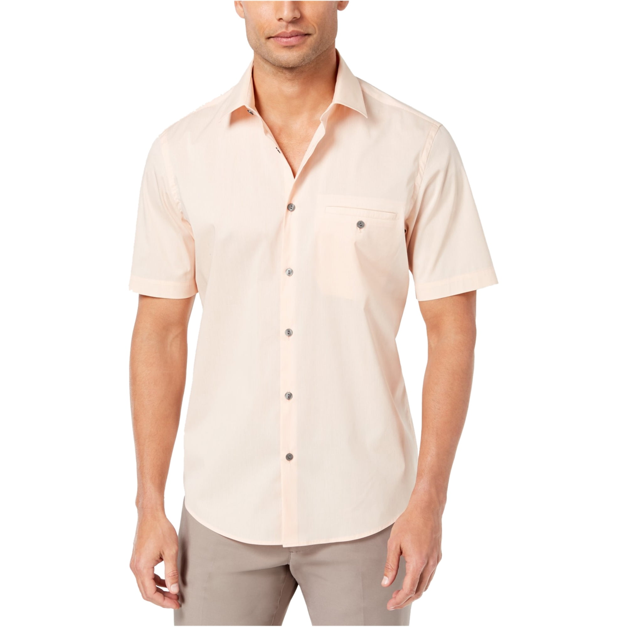 Alfani Alfani Mens Stripe Button Up Shirt