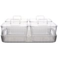 thumbnail image 3 of FUEENIRVA Wedding Storage Box Pet Grey For Fruit 1 Set 8.3X8.3X3.1In, 3 of 9