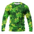thumbnail image 4 of Yusimy Men's Casual Long Sleeve Round Neck St. Patrick's Day Print Pullover Shirt for Holiday Festive Wear, 4 of 6