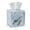 Sea Turtle Jellyfish Blue, variant on COEQINE PU Leather Square Tissue Box Cover, Snap Closure for Easy Refill & Storage, Universal Decorative Tissue Holder for Home Bedroom Car Office Desk, Gradient Colorful Paw Print