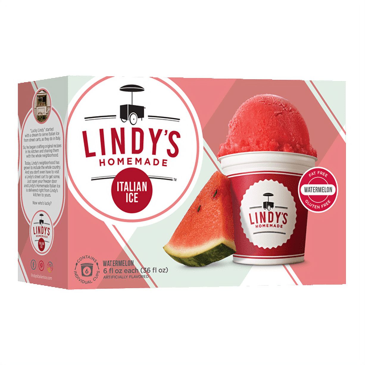 Lindy's Homemade™ Watermelon Italian Ice, 6 fl oz, 6 Ct - image 2 of 6