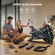 Pooboo Professional Magnetic Indoor Cycling Bike Stationary Exercise Bikes Home Cardio Workout Bicycle 350lb