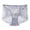 Light Gray, variant on HUITKMM Underwear Women Floral Lace High Waist Underwear Full Coverage Panties Mesh Breathable See Through Briefs Soft Stretch Lingerie