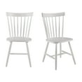 thumbnail image 3 of Bush Furniture Windsor High Back Spindle Dining Chairs - Set of 2 in White, 3 of 8
