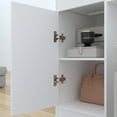 thumbnail image 6 of NAIYUFA 47 in Manicure Table with Glass Top, Power Outlets, Storage Cabinets and Wrist Rest, White, 6 of 12