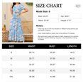 thumbnail image 4 of Asklazy Women's Maxi Dress Wrap Crew Neck Short Sleeve With Pockets,Floral Light Blue,S, 4 of 9