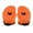 Orange M, variant on 1 Pair Beginner Hand Paddles Swimming Fins with Strap Ergonomic Shape Ultralight Swim Training Children Diving Aid Tool