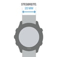 thumbnail image 5 of Garmin Quick Release 20mm, Silicone Band - Granite Blue with Black Hardware, 5 of 6