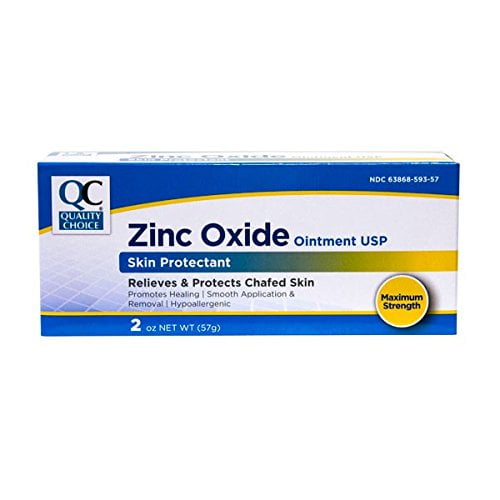 5 Pack Quality Choice Zinc Oxide Ointment Skin Protectant 2oz Each