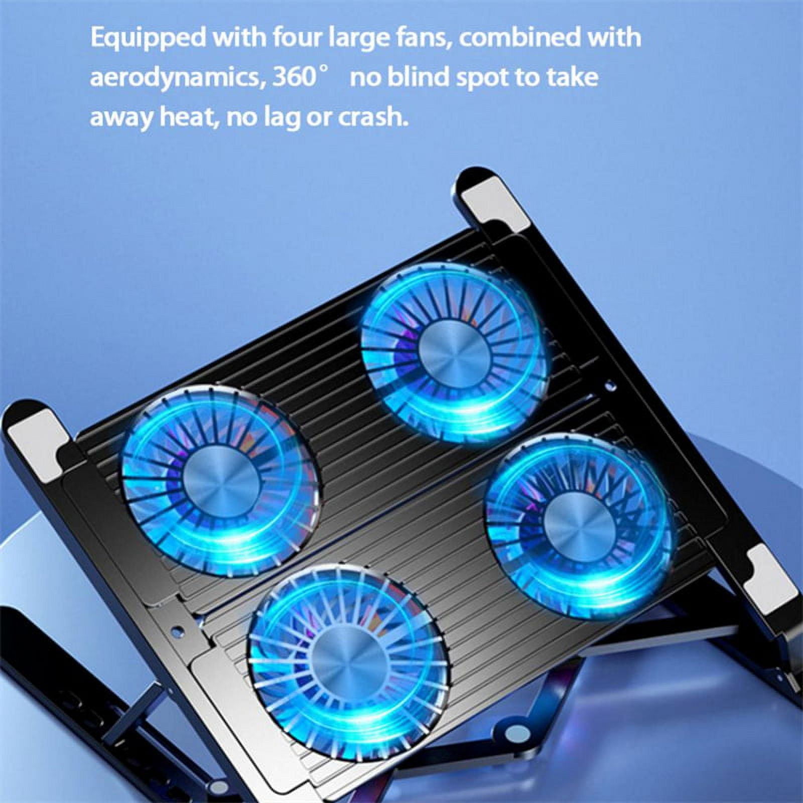 Foldable Laptop Holder Stand Cooling Pad Table Bracket With Radiator Silent Fan Notebook Accessories