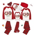 thumbnail image 1 of Pijamas familiares navideños a juego, conjuntos de pijamas a cuadros blancos y negros, gafas de sol, Navidad en julio, 1 of 4