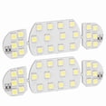 thumbnail image 1 of Bombilla de Techo Interior de Automóvil, Panel de Luz de Mapa de Domo de Automóviles 8000lm de Alto Brillo 6pcs SMD 5050 Enchufe de Iluminación Blanca y Juego para reparación, 1 of 7