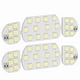 thumbnail image 1 of Bombilla de Techo Interior de Automóvil, Panel de Luz de Mapa de Domo de Automóviles 8000lm de Alto Brillo 6pcs SMD 5050 Enchufe de Iluminación Blanca y Juego para reparación, 1 of 7