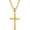 16inch Gold, variant on Miren S925 Sterling Silver Cross Pendant Cross Necklace for Men, Mens Cross Necklace 18K Gold Plated Silver Black Figaro Chain Necklace for Men Women 16 18 20 22 24 Inch Cross Necklace