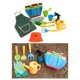 thumbnail image 4 of Herramientas de jardinería para niños, juguetes para exteriores, pala, tenedor, bidón de agua, bolsa para regalo infantil. 14 piezas, 4 of 9