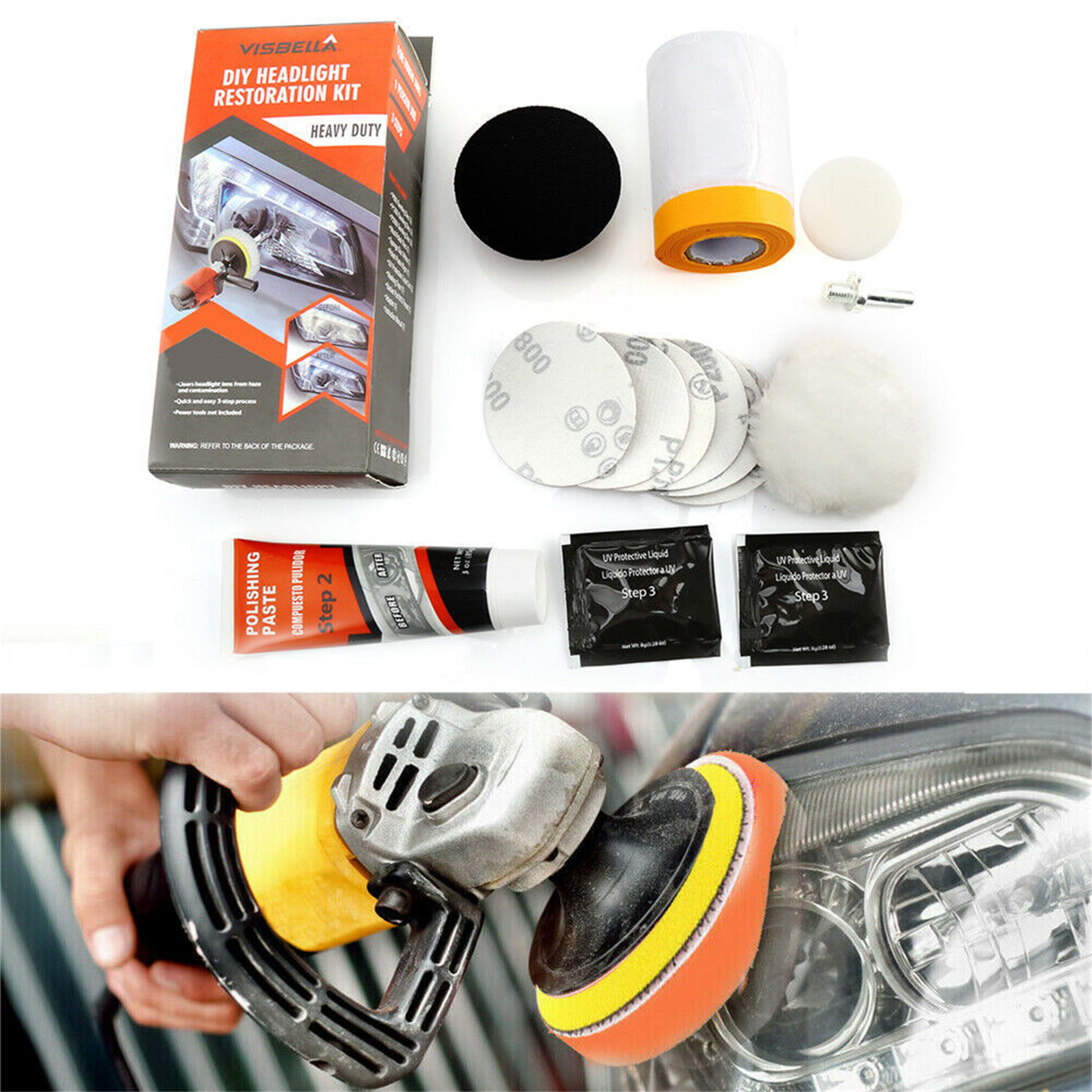 Details about   Polishing kit Headlight Restoration & Wheel and Parts Polishing Kit ASTRO 3059 