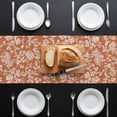 thumbnail image 3 of Botanical Rose Table Runner 90 Inches Long,Dining Table Runners Dresser Scarves,Vintage Burnt Orange Floral Leaf Farmhouse Kitchen Coffee Tablerunner for Tabletop Party Birthday Wedding 13"x90", 3 of 8